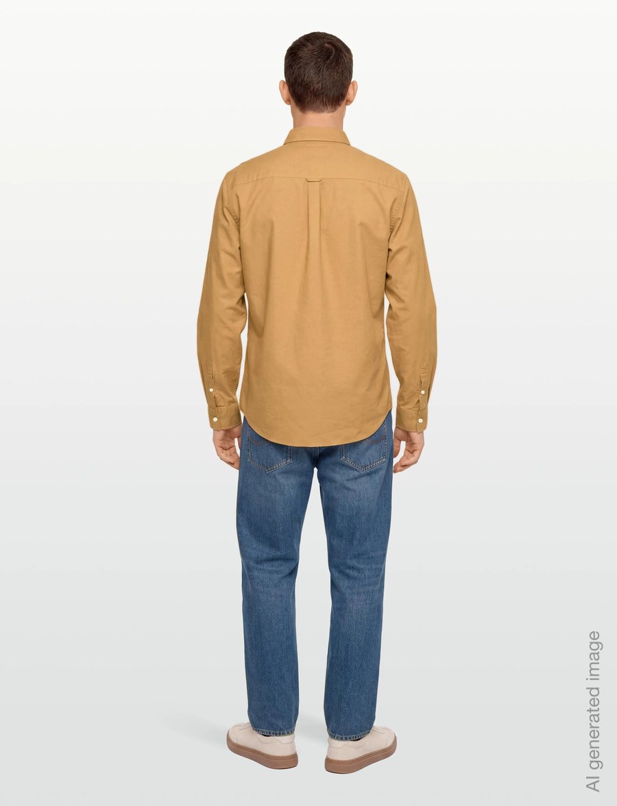 Lyle & Scott - Plain Oxford Shirt - oxford-hemden - sandstone - 4