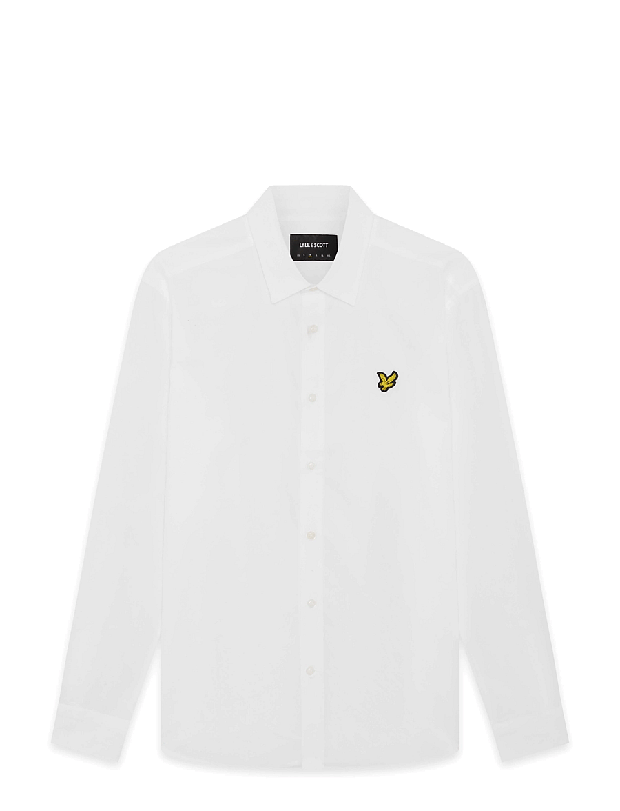 Lyle & Scott - Long Sleeve Poplin Shirt - white - 0