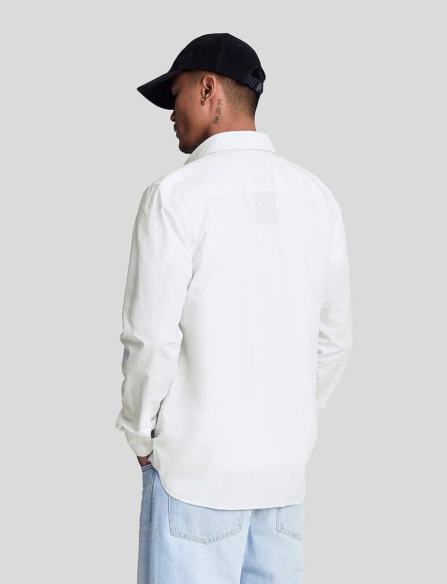 Lyle & Scott - Long Sleeve Poplin Shirt - casual skjortor - white - 3