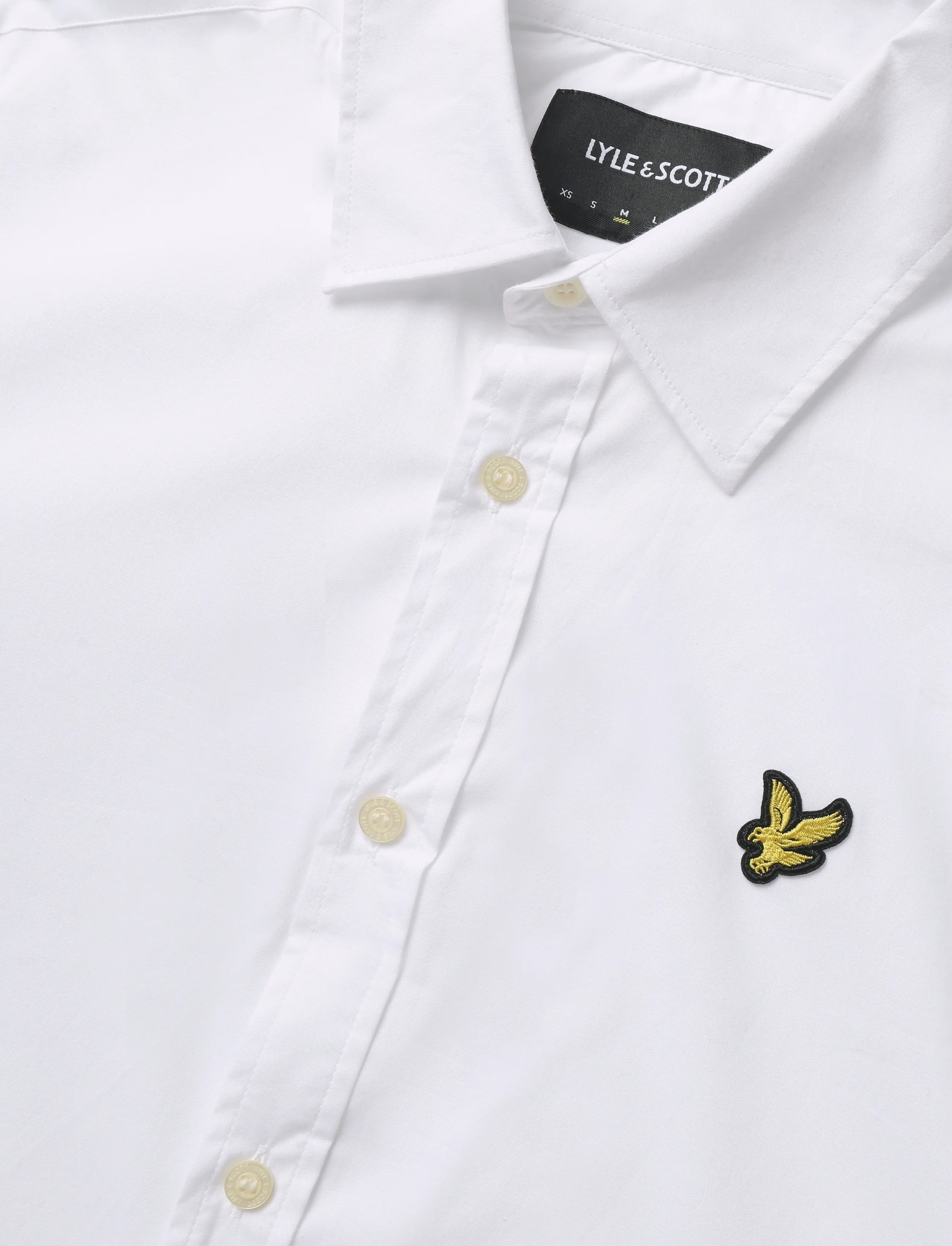 Lyle & Scott - Long Sleeve Poplin Shirt - casual skjortor - white - 2