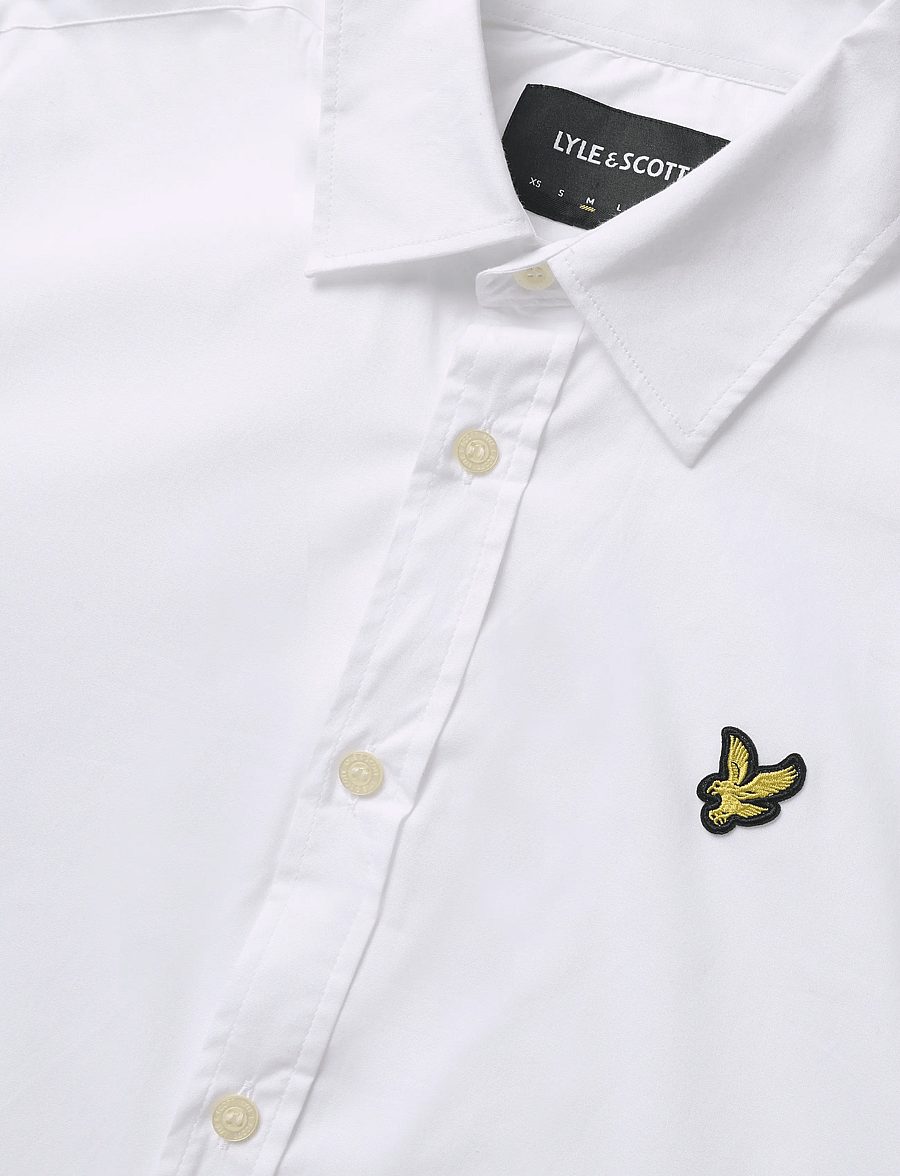 Lyle & Scott - Long Sleeve Poplin Shirt - casual skjortor - white - 2