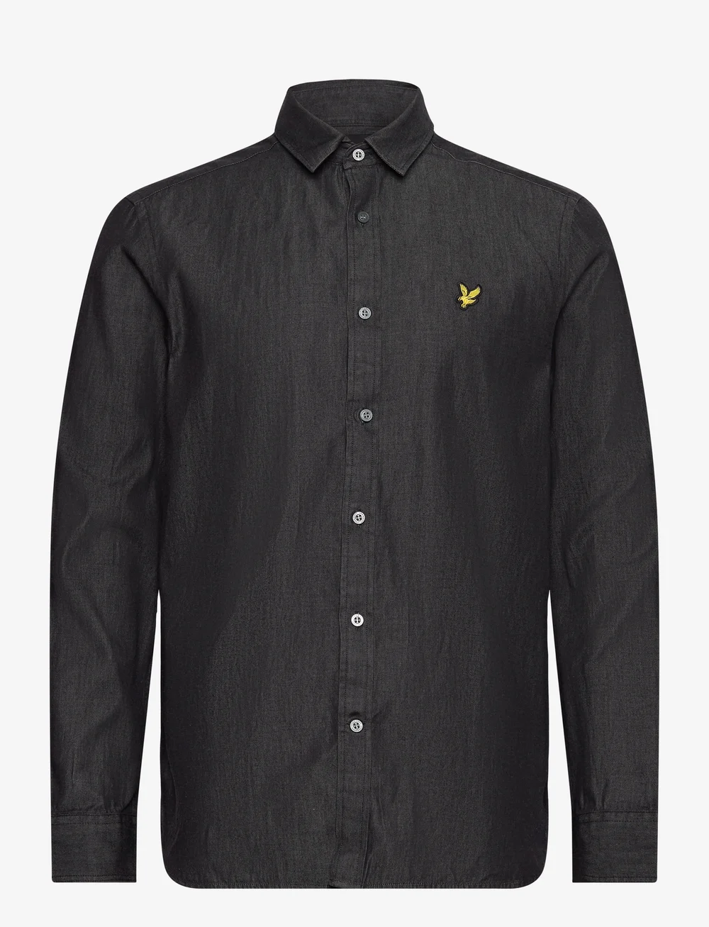 Lyle & Scott - Fine Denim Shirt - casual skjortor - z865 jet black - 0