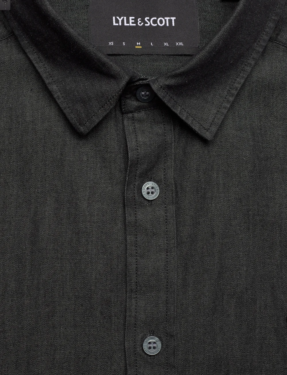 Lyle & Scott - Fine Denim Shirt - casual skjortor - z865 jet black - 2