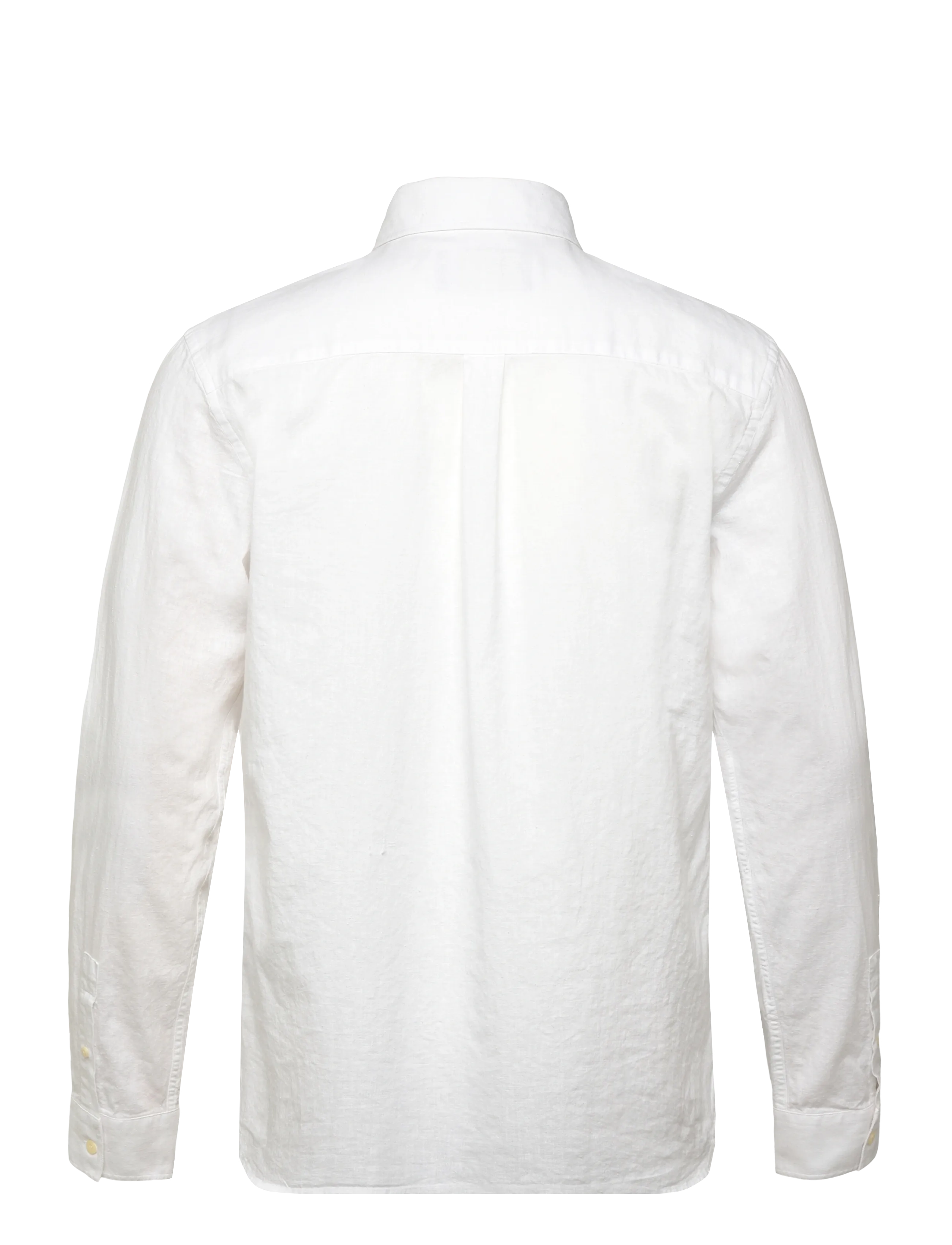Lyle & Scott - Linen Blend Oxford Shirt - oxford shirts - 626 white - 2