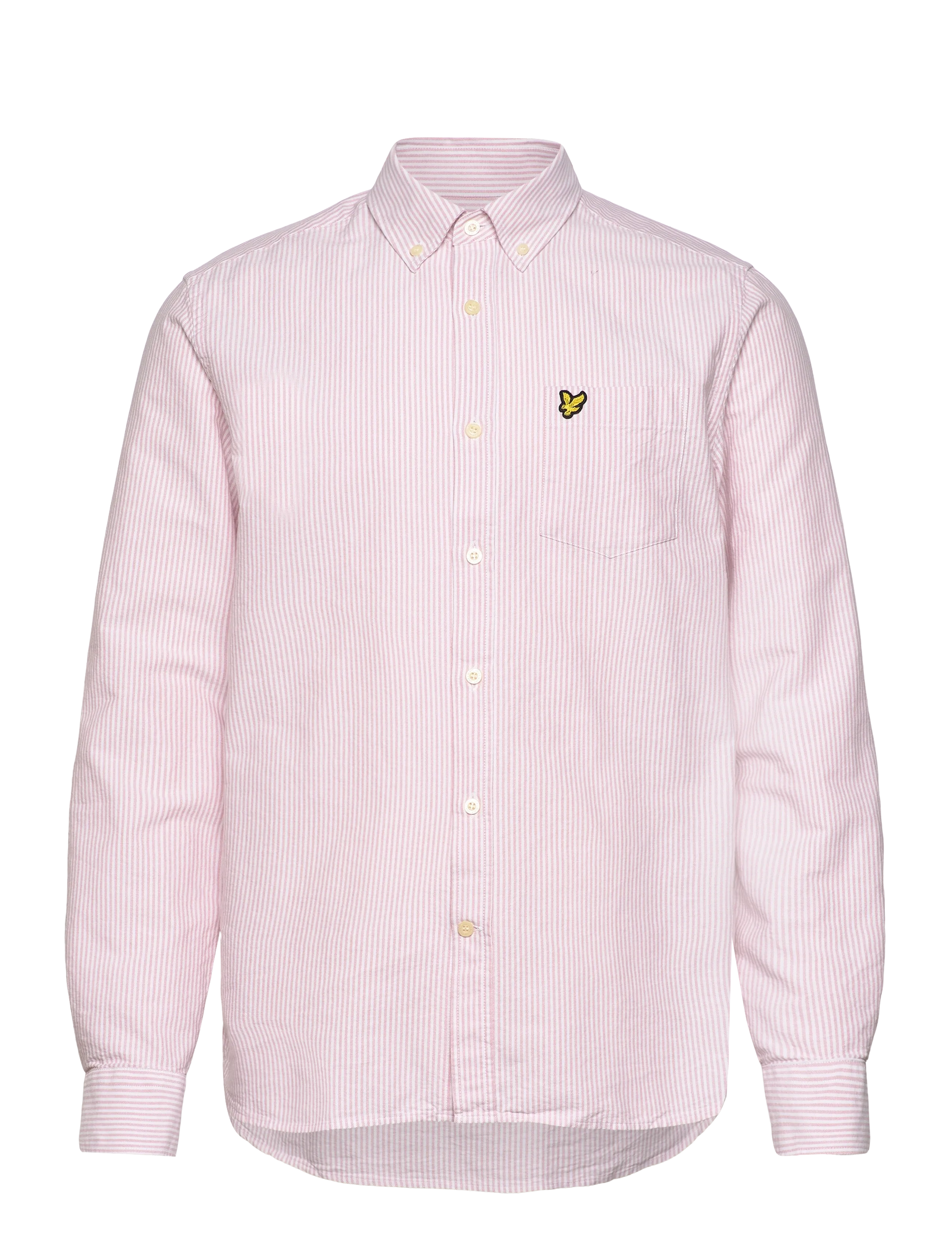 Lyle & Scott Stripe Oxford Shirt - Neuheiten - Y152 PINK GRAPEFRUIT/ WHITE / pink/rose