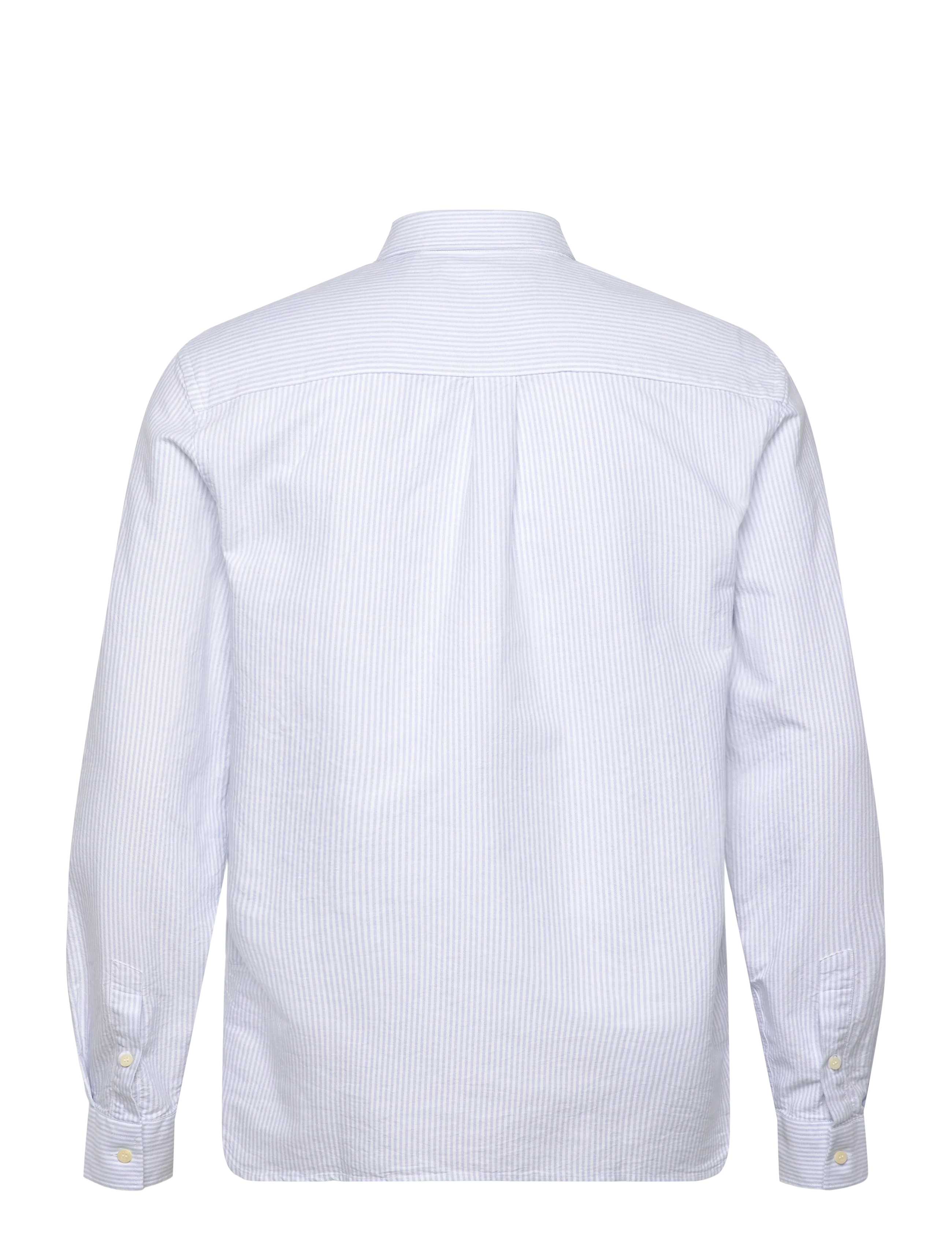 Lyle & Scott - Stripe Oxford Shirt - striped shirts - light blue/ white - 2