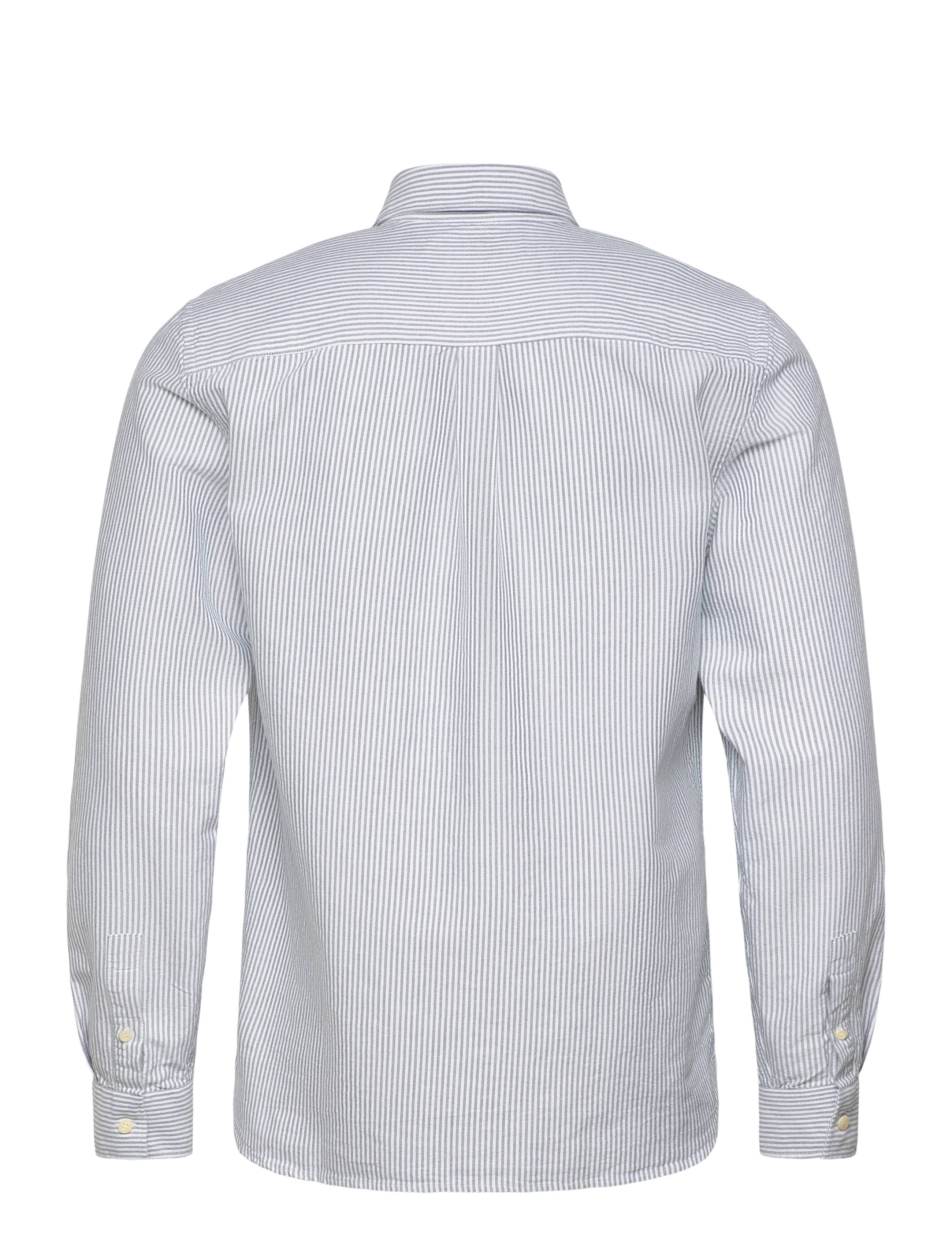 Lyle & Scott - Stripe Oxford Shirt - gestreifte hemden - y150 everglade/ white - 2