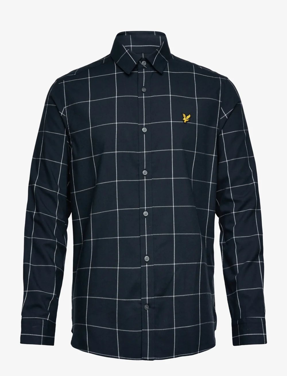 Lyle & Scott - Window Pane Check Shirt - checkered shirts - x136 dark navy/white - 1