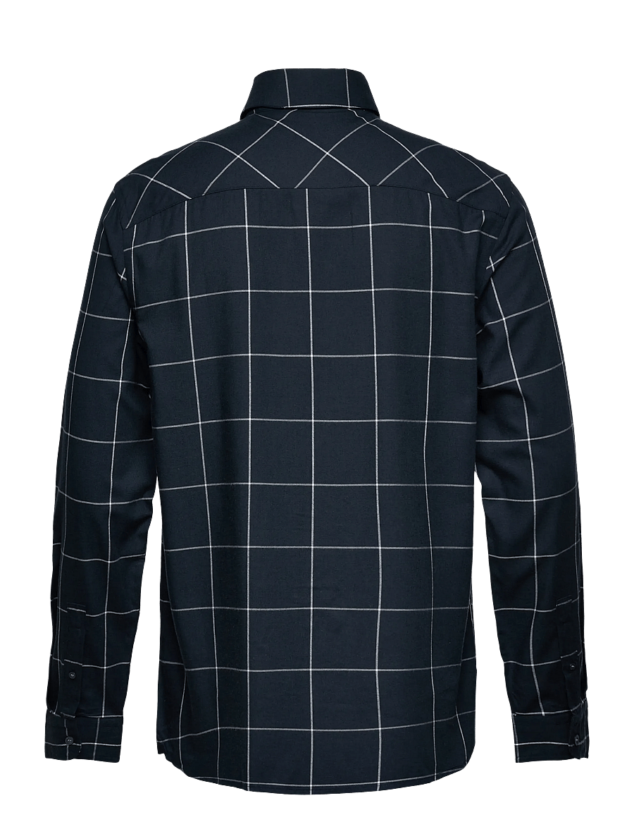 Lyle & Scott - Window Pane Check Shirt - koszule w kratkę - x136 dark navy/white - 2