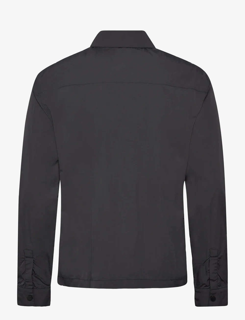 Lyle & Scott - Crinkle Nylon Overshirt - overshirts - x002 black ice - 2