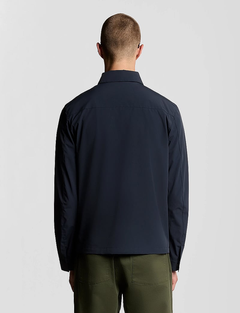 Lyle & Scott - Zip Through Nylon Overshirt - vårjackor - z271 dark navy - 3
