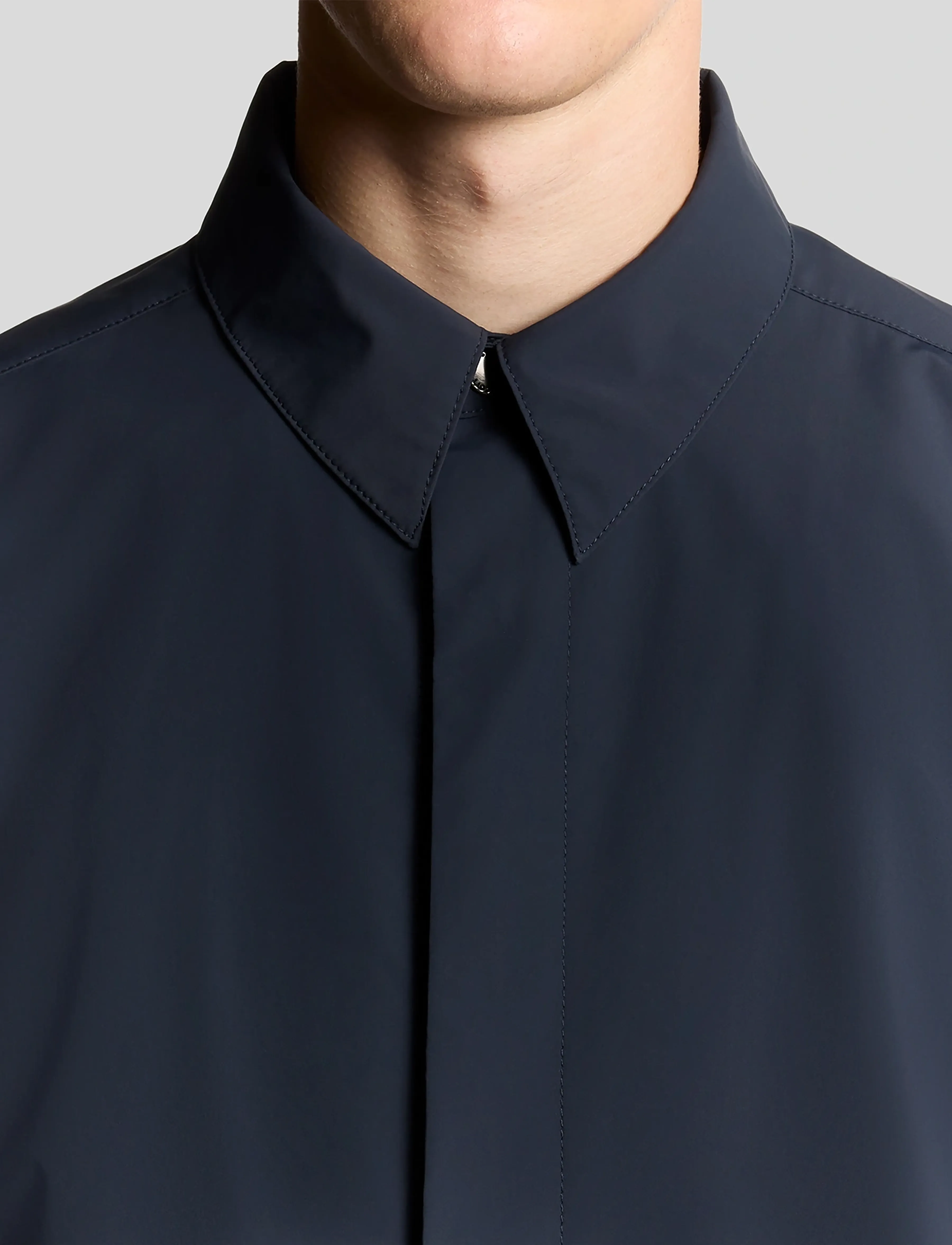 Zip Through Nylon Overshirt 4
