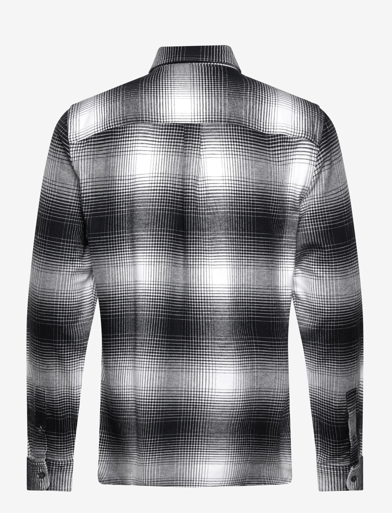 Lyle & Scott - Ombre Check Flannel Shirt - rutiga skjortor - night sky/ white - 2