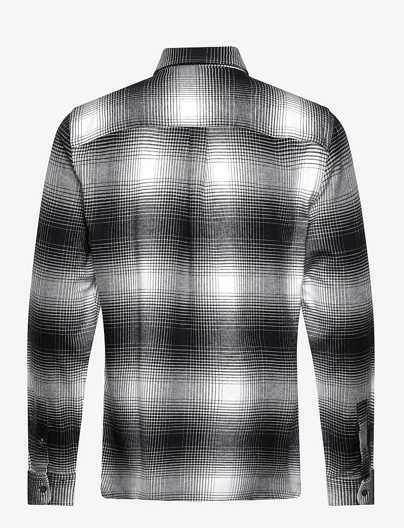 Lyle & Scott - Ombre Check Flannel Shirt - rutiga skjortor - night sky/ white - 2