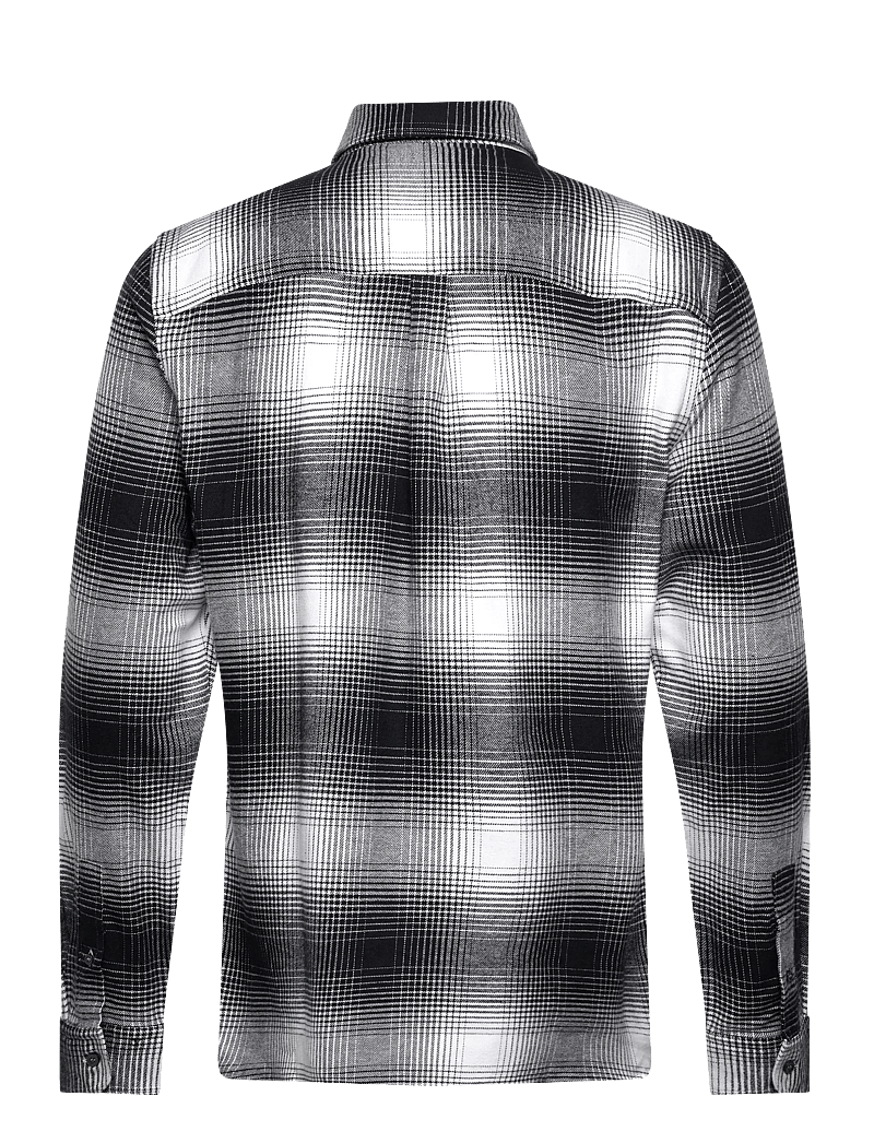 Lyle & Scott - Ombre Check Flannel Shirt - checkered shirts - x964 night sky/ white - 2