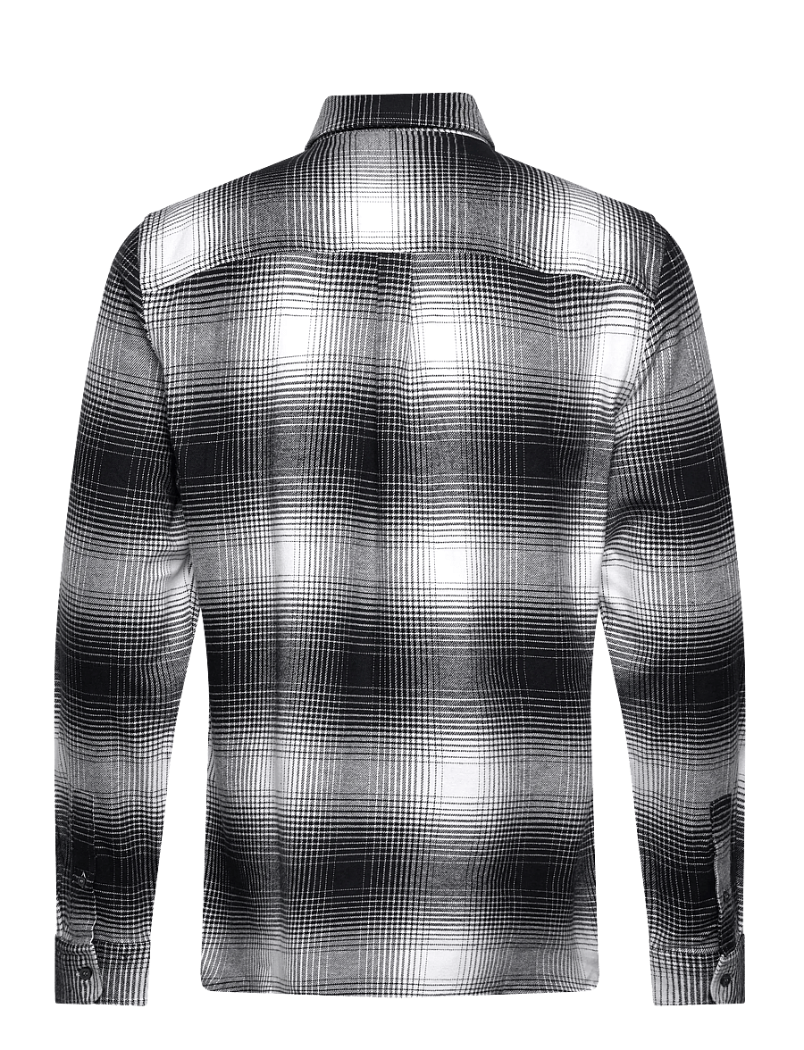Lyle & Scott - Ombre Check Flannel Shirt - ruutupaidat - x964 night sky/ white - 2