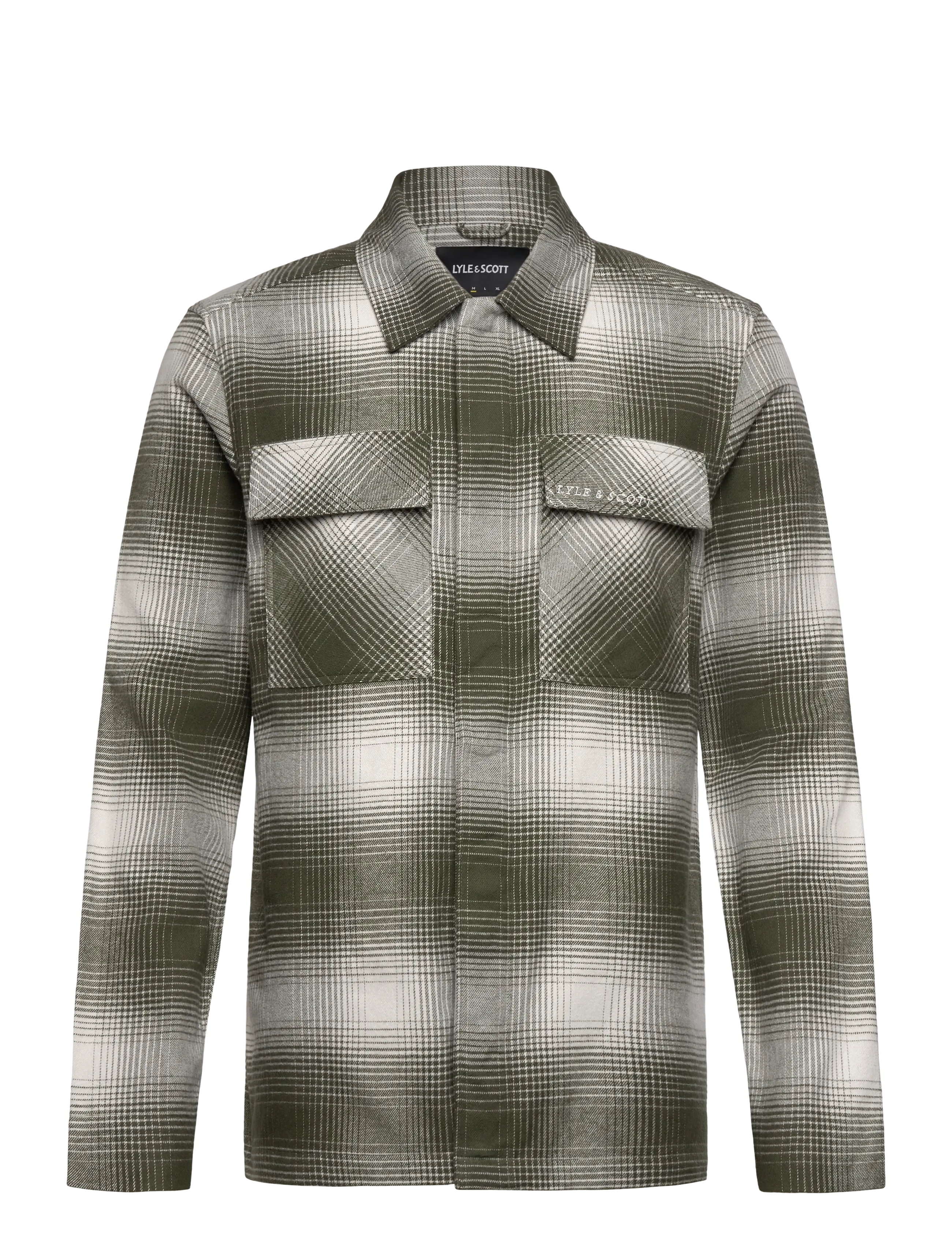 LYLE & SCOTT Ombre Check Overshirt Grün - M - Herren