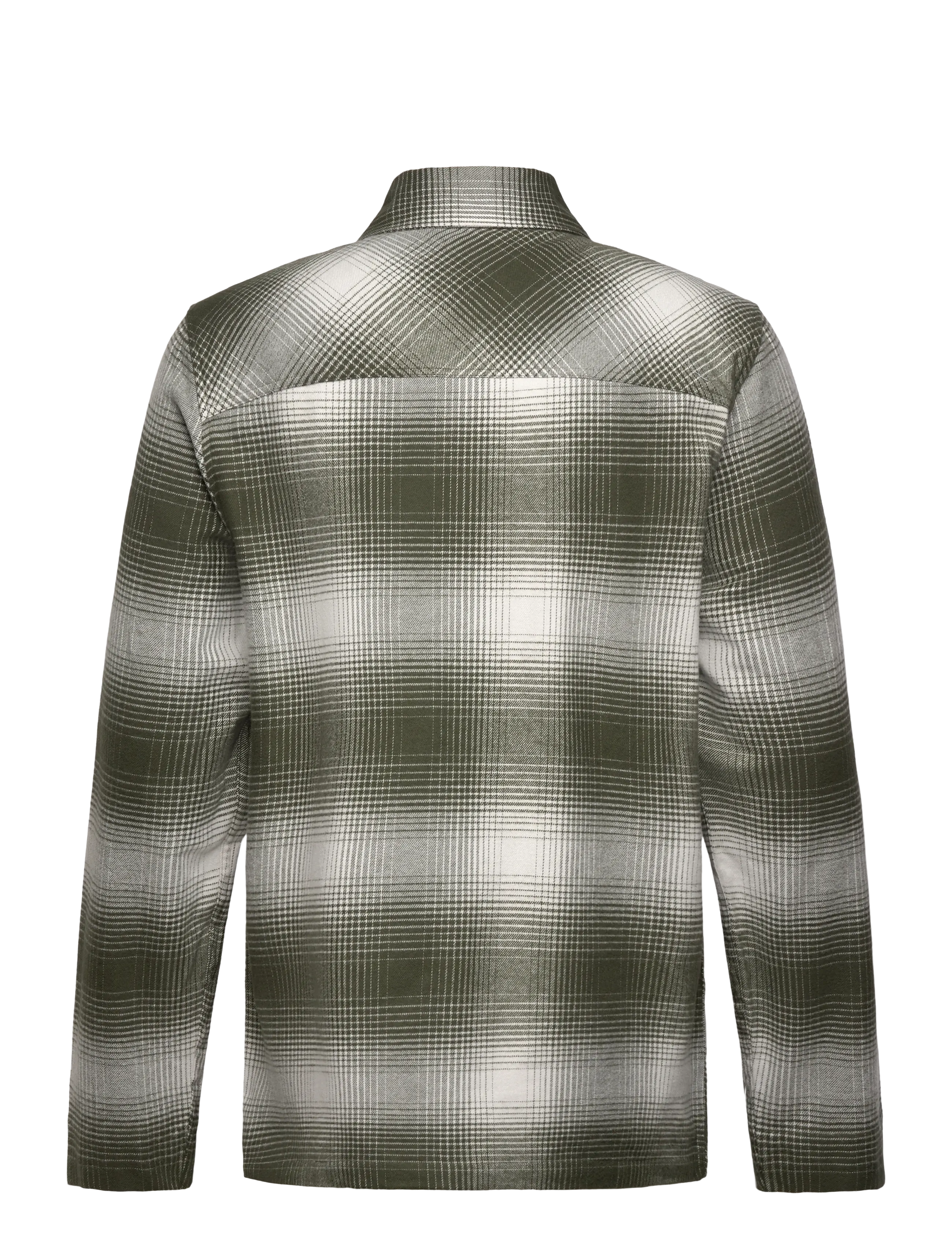 Lyle & Scott - Ombre Check Overshirt - mænd - x968 deep depths/ dropcloth - 2