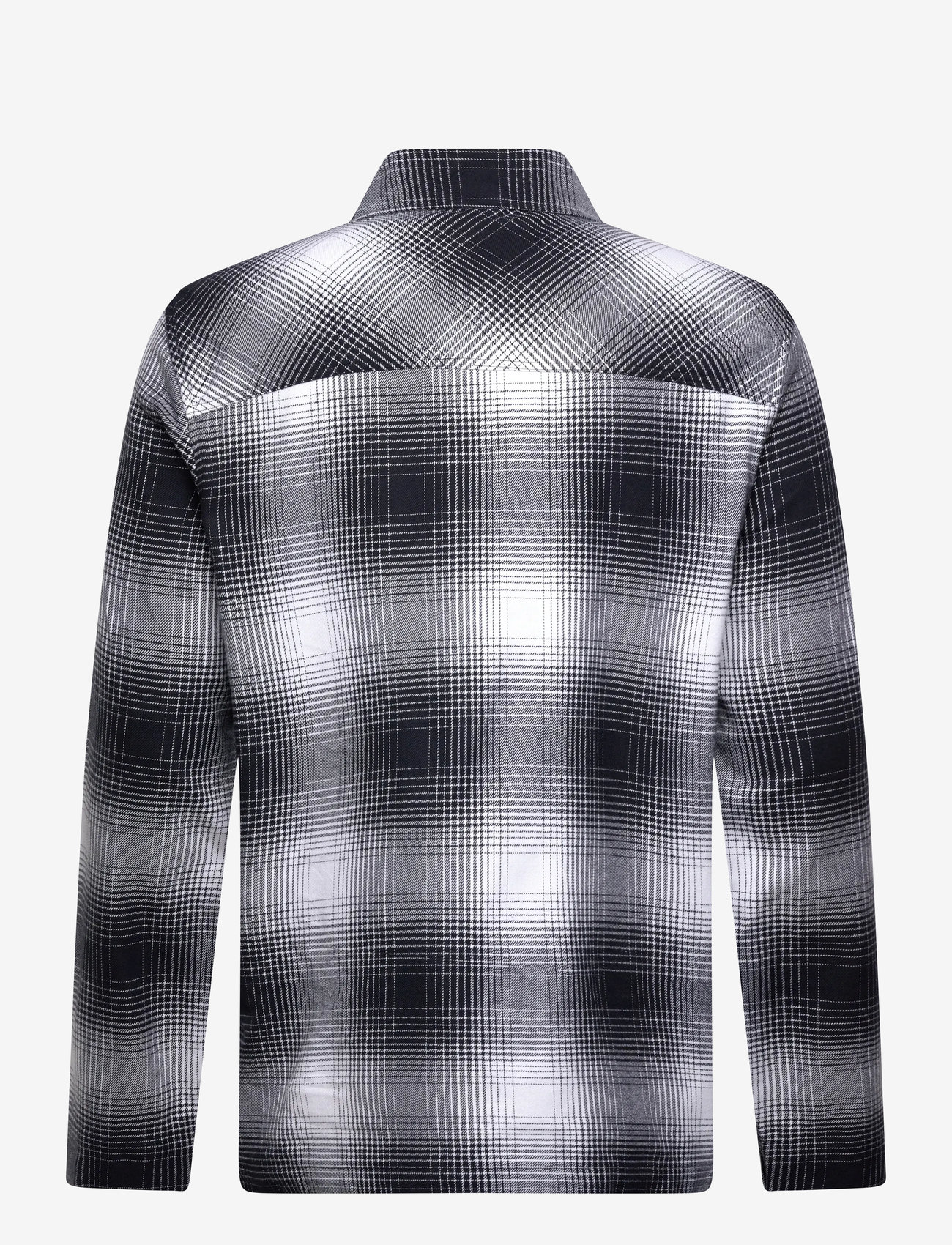 Lyle & Scott - Ombre Check Overshirt - overshirts - x964 night sky/ white - 2