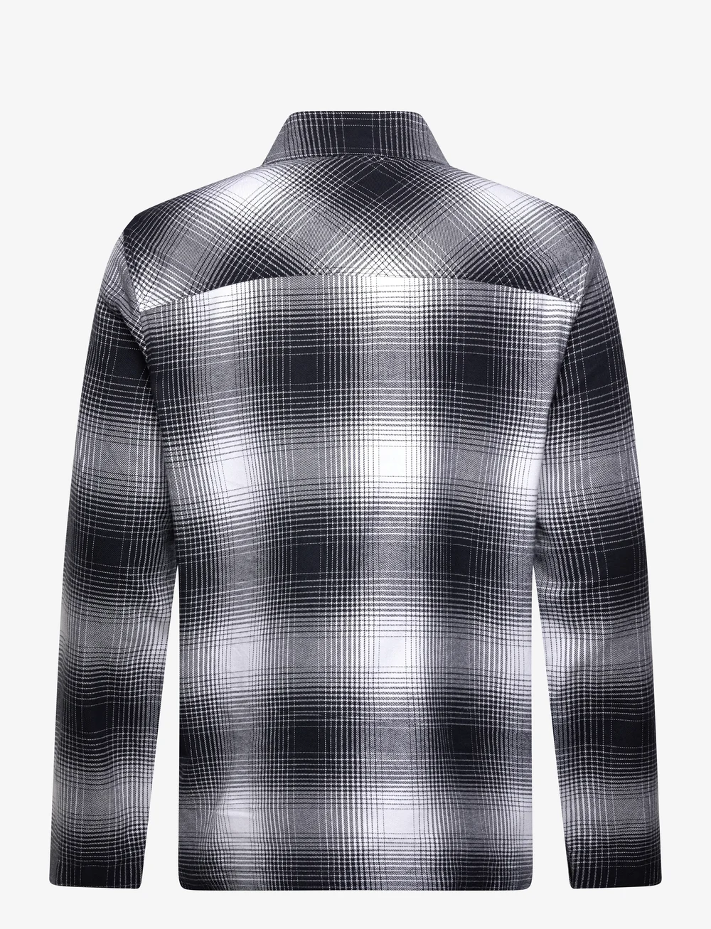 Lyle & Scott - Ombre Check Overshirt - overshirts - x964 night sky/ white - 2