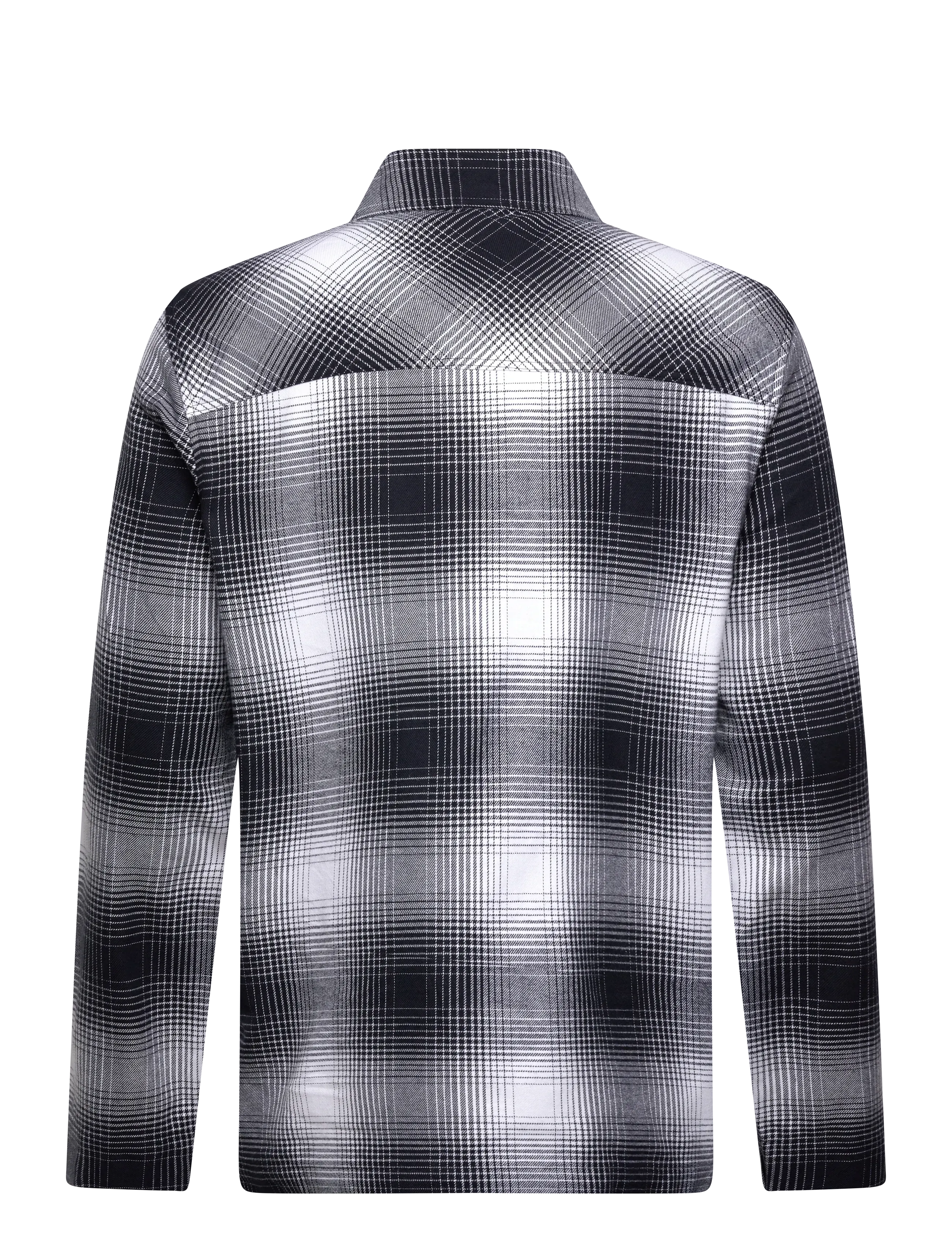 Lyle & Scott - Ombre Check Overshirt - vyrams - x964 night sky/ white - 2