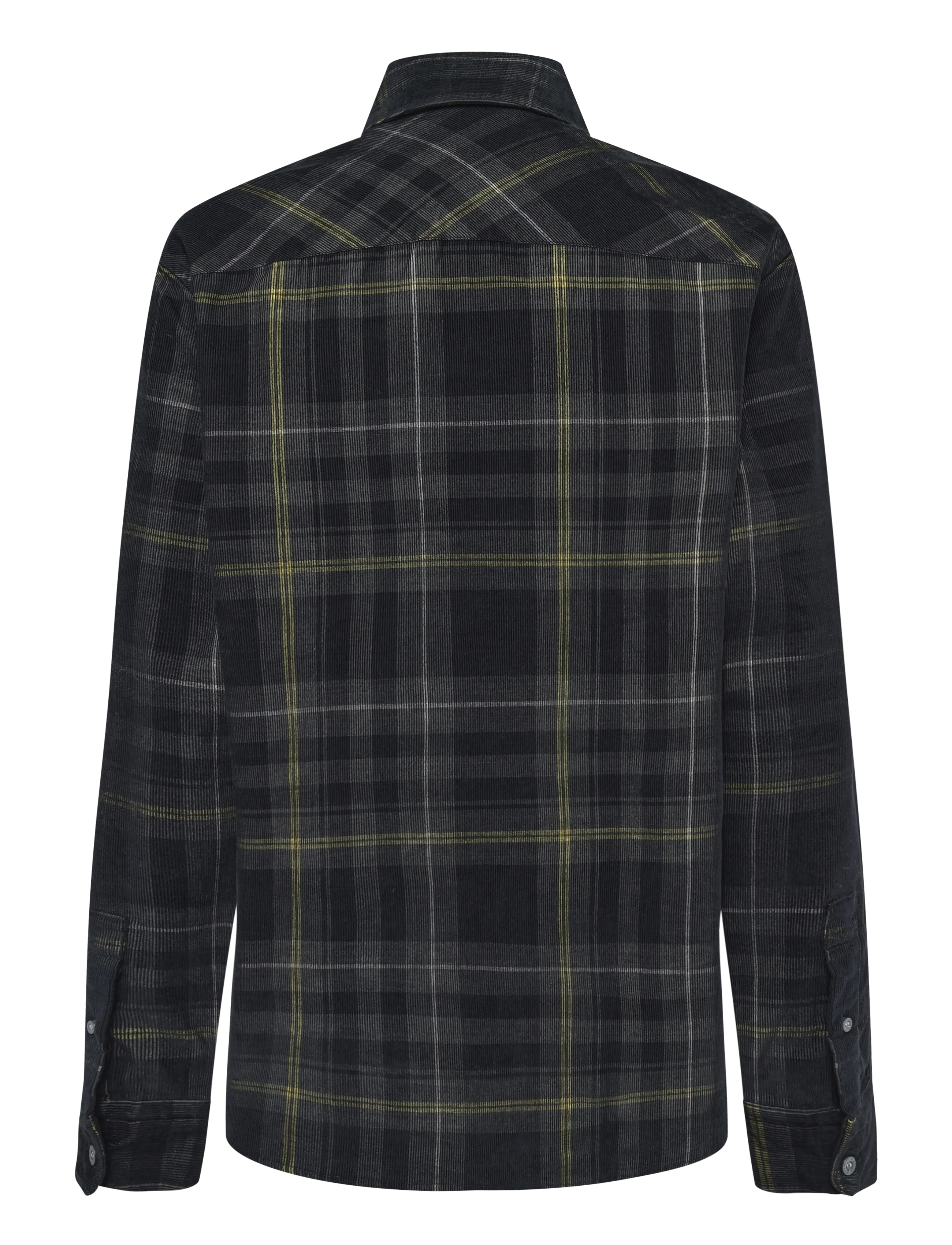 Lyle & Scott - Tartan Corduroy Shirt - fløjlsskjorter - jet black - 1