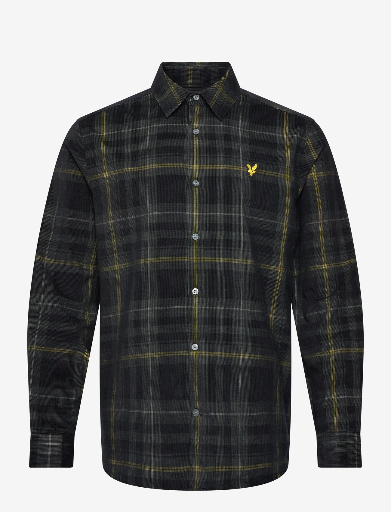 Lyle & Scott - Tartan Corduroy Shirt - fløjlsskjorter - z865 jet black - 1