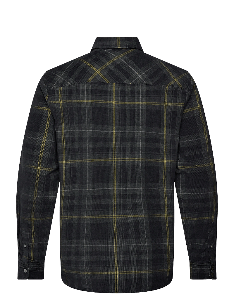 Lyle & Scott - Tartan Corduroy Shirt - fløjlsskjorter - z865 jet black - 2