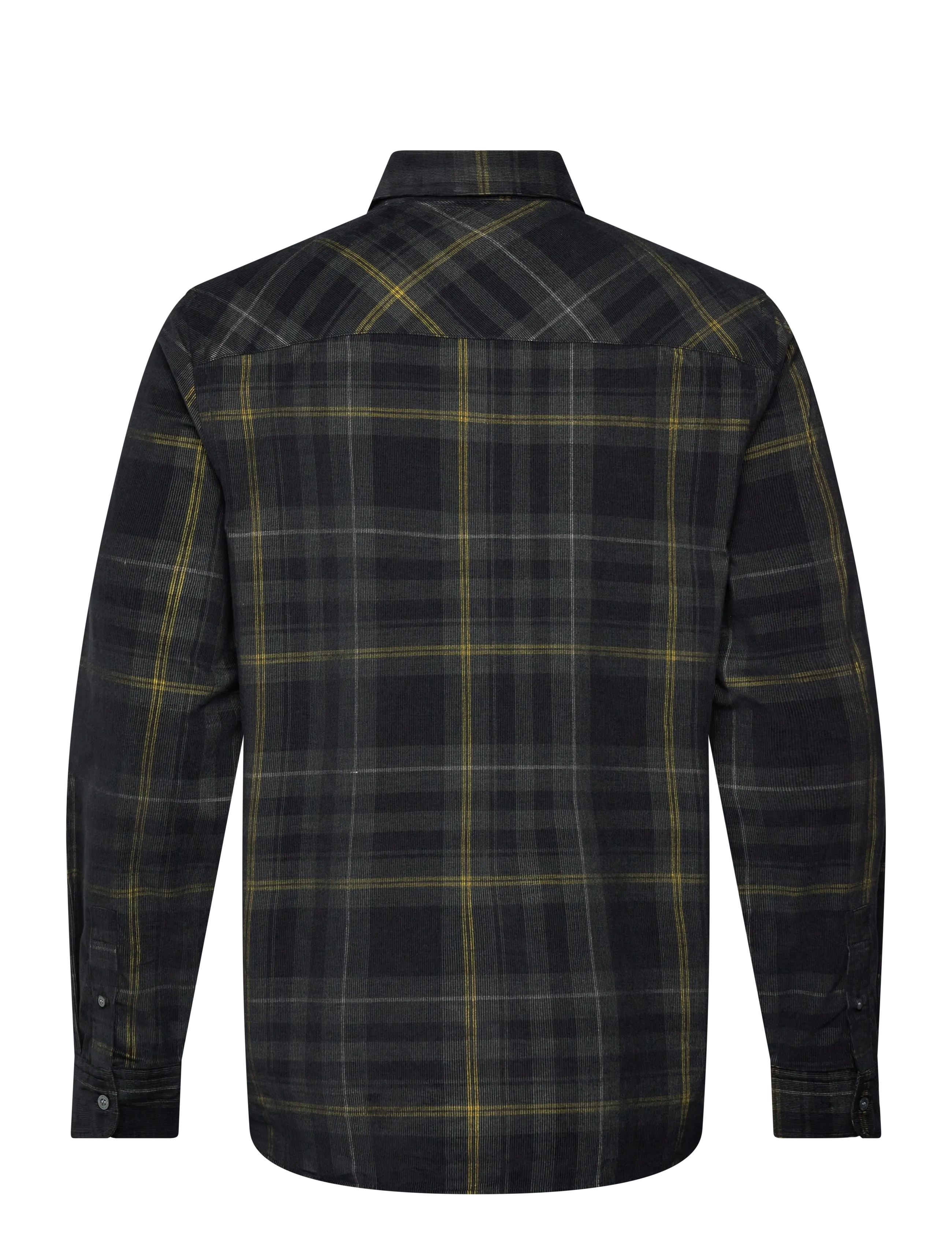 Lyle & Scott - Tartan Corduroy Shirt - ternede skjorter - z865 jet black - 2