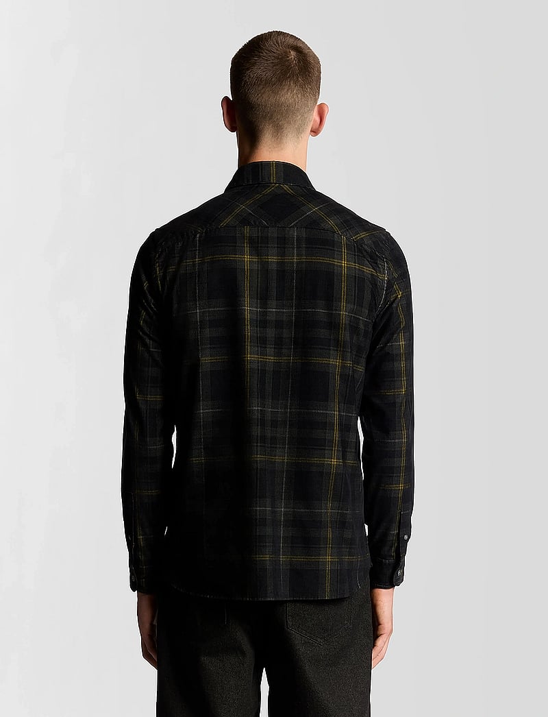 Lyle & Scott - Tartan Corduroy Shirt - fløjlsskjorter - z865 jet black - 3