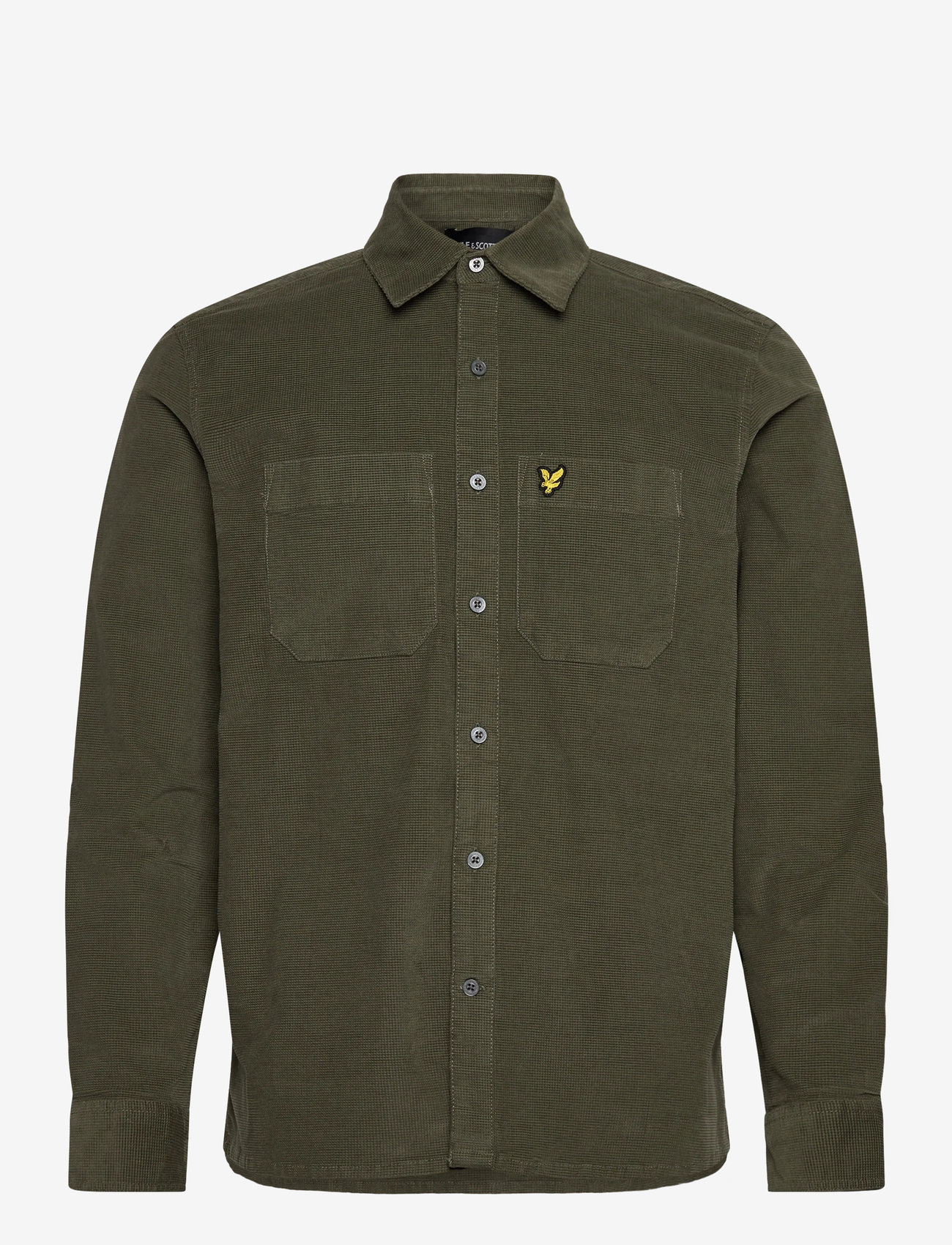Lyle & Scott - Corduroy Shirt - manchesterskjortor - x848 deep depths - 1