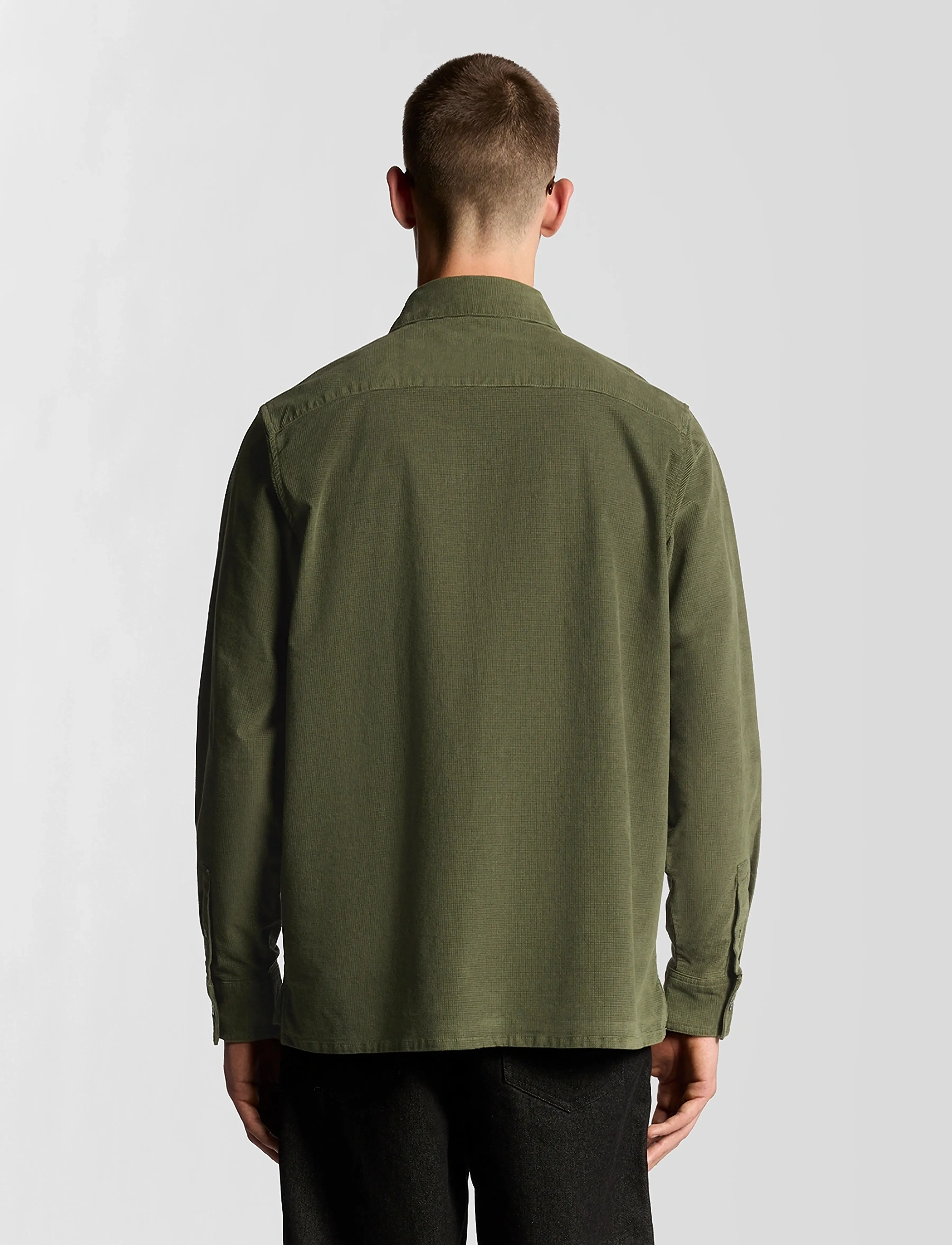 Lyle & Scott - Corduroy Shirt - manchesterskjortor - x848 deep depths - 3
