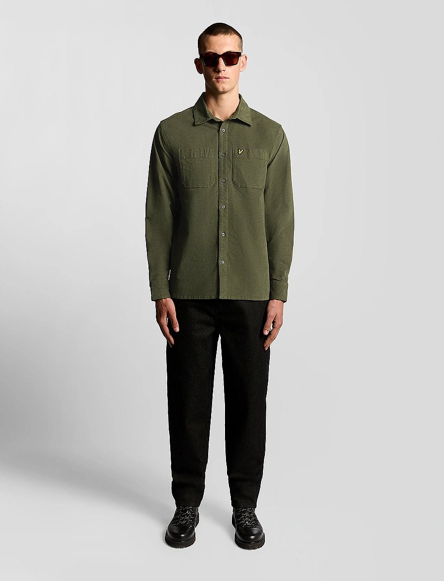 Lyle & Scott - Corduroy Shirt - corduroy shirts - x848 deep depths - 4