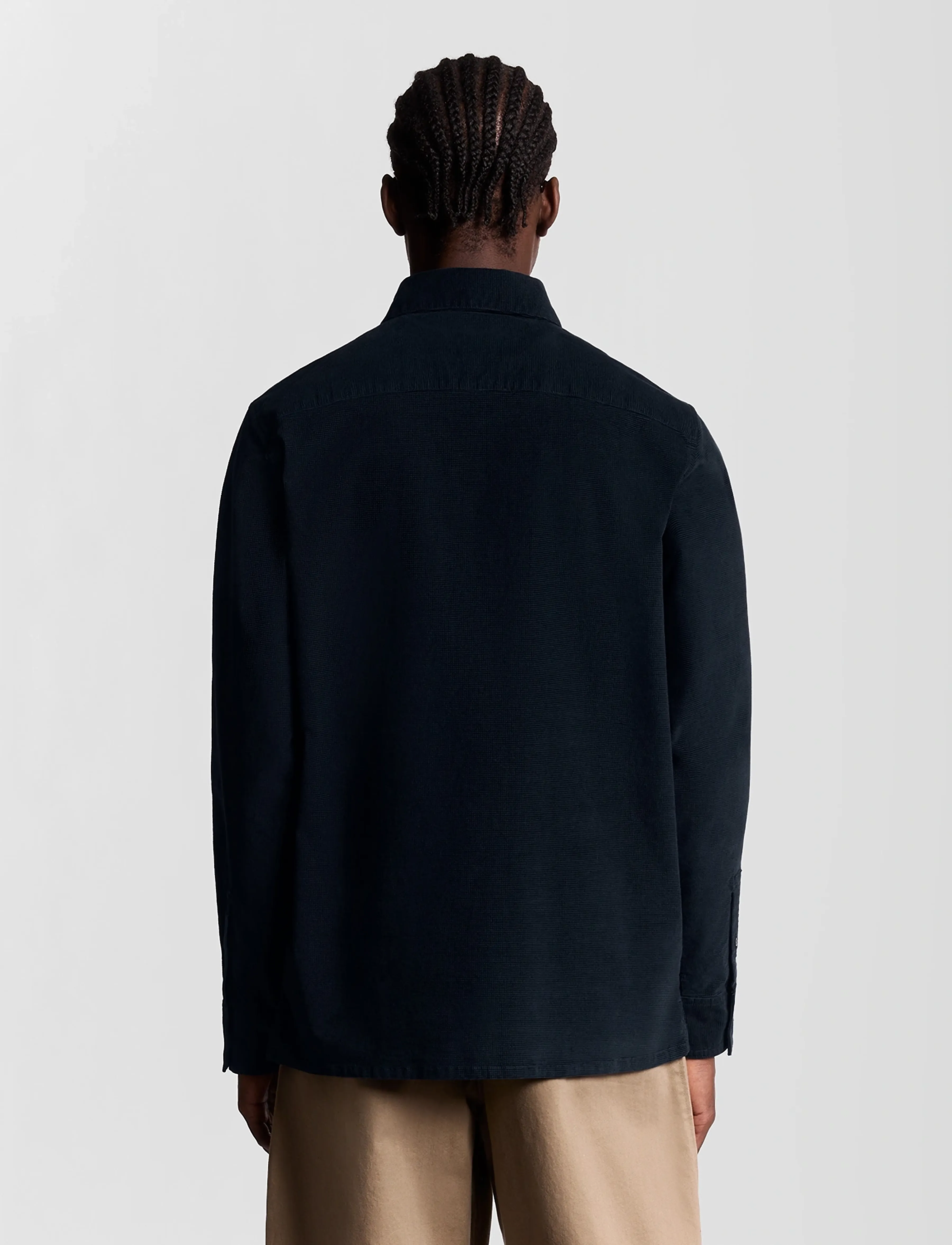 Lyle & Scott - Corduroy Shirt - manchesterskjortor - z271 dark navy - 3