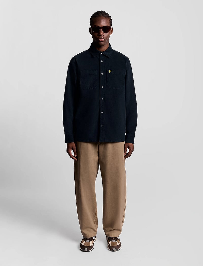 Lyle & Scott - Corduroy Shirt - manchesterskjortor - z271 dark navy - 4