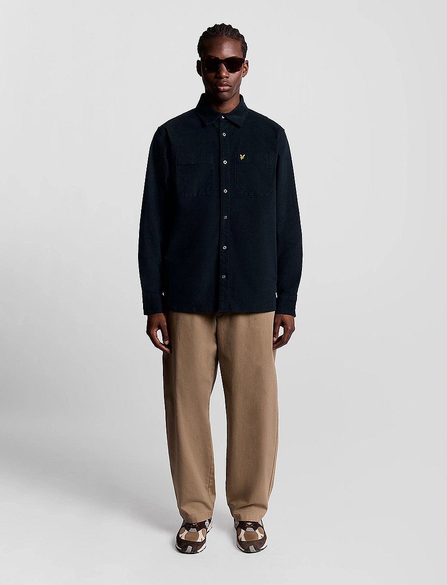 Lyle & Scott - Corduroy Shirt - corduroy overhemden - z271 dark navy - 4