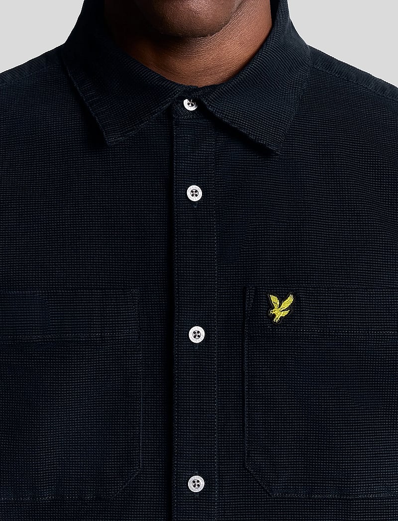Lyle & Scott - Corduroy Shirt - manchesterskjortor - z271 dark navy - 5
