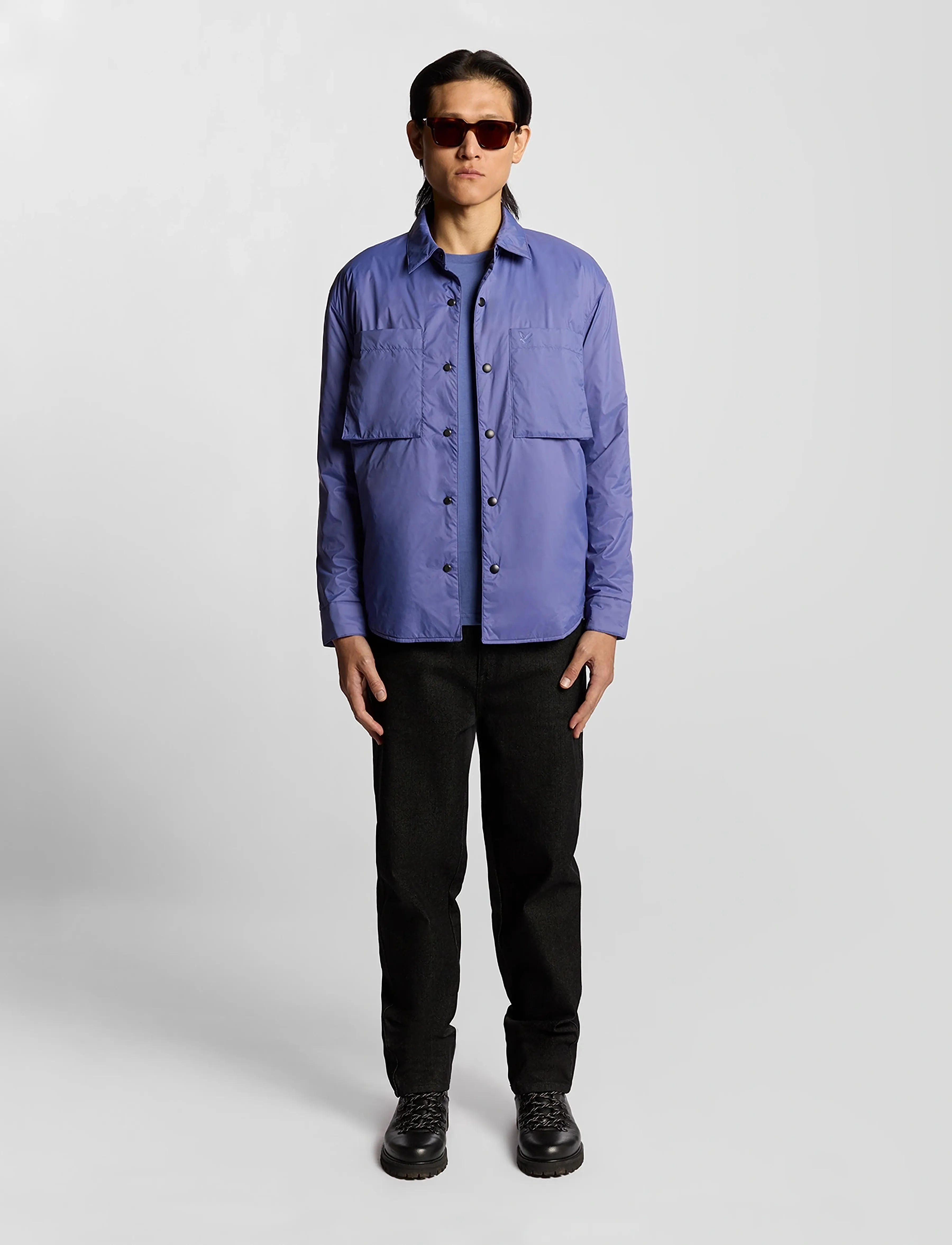 Lyle & Scott - Insulated Overshirt - jacken - x876 twilight - 5