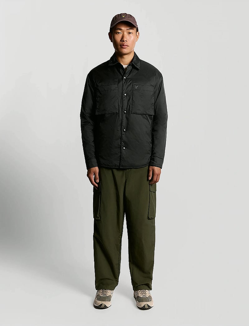 Lyle & Scott - Insulated Overshirt - dunjakker - z865 jet black - 4