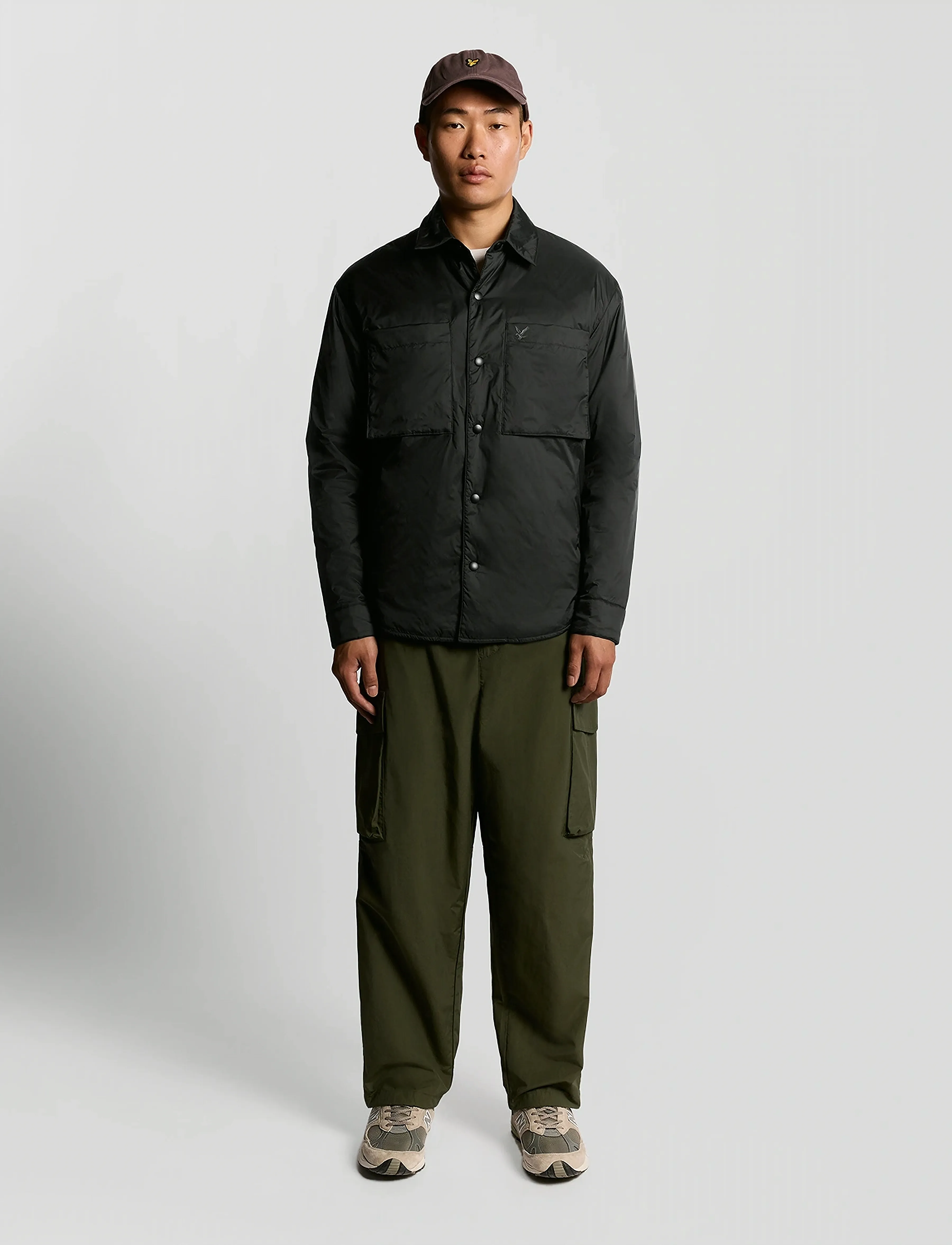 Lyle & Scott - Insulated Overshirt - vestes matelassées - z865 jet black - 4