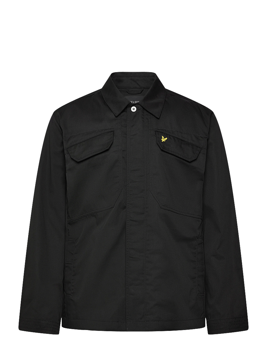 Lyle & Scott - Multi Pocket Overshirt - höstjackor - z865 jet black - 0