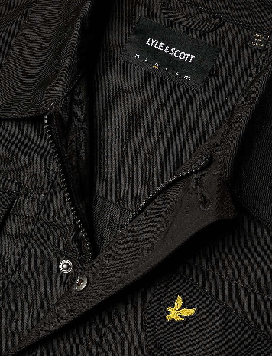 Lyle & Scott - Multi Pocket Overshirt - höstjackor - z865 jet black - 3
