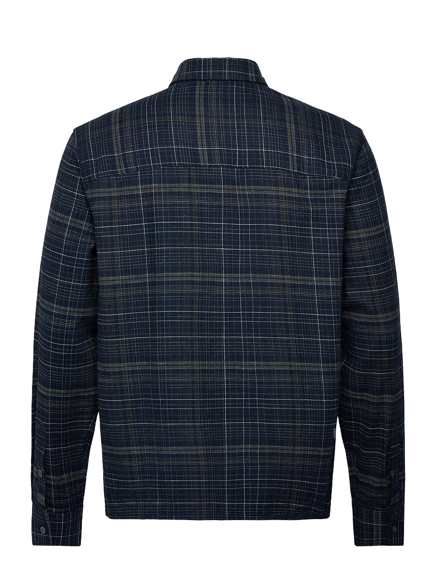 Lyle & Scott - Checked Flannel Shirt - flannel skyrtur - y060 dark navy/ tree green - 2