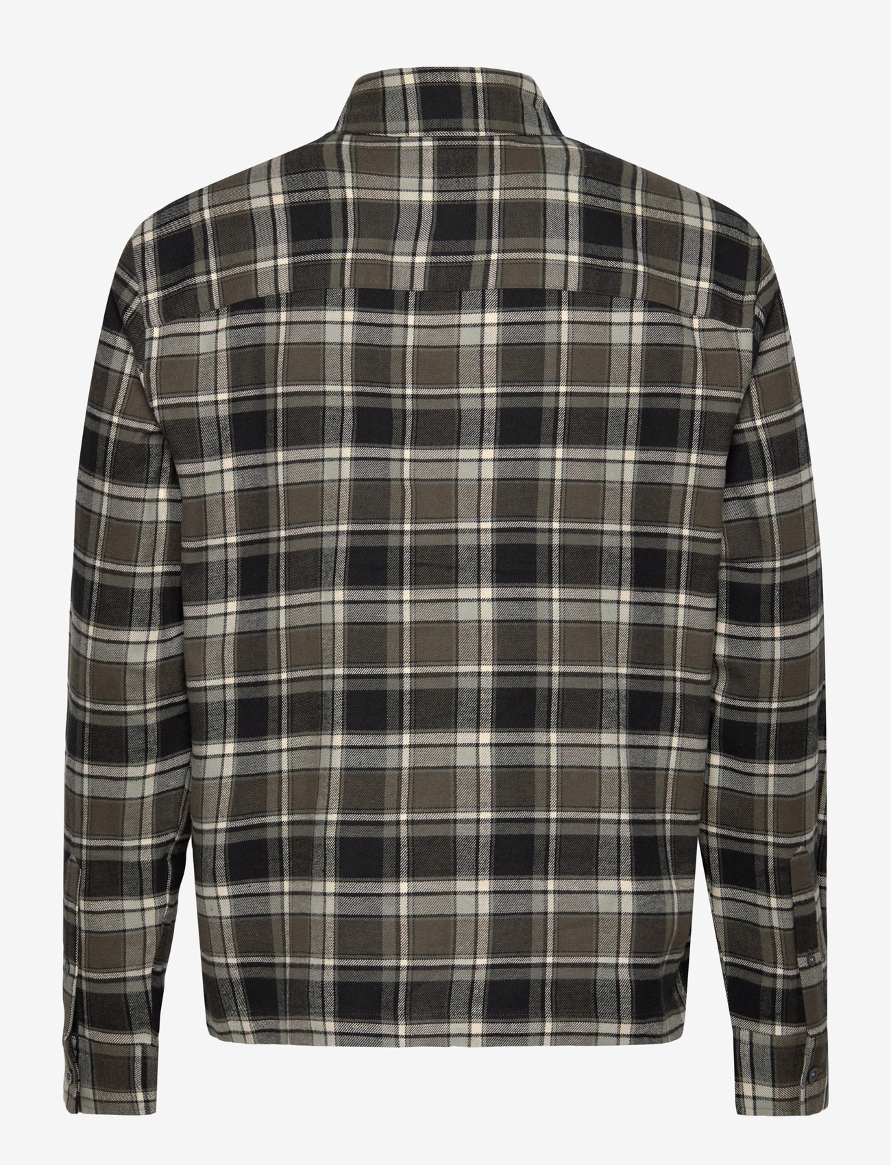 Lyle & Scott - Brushed Cotton Check Shirt - ternede skjorter - y063 jet black/ limestone - 2
