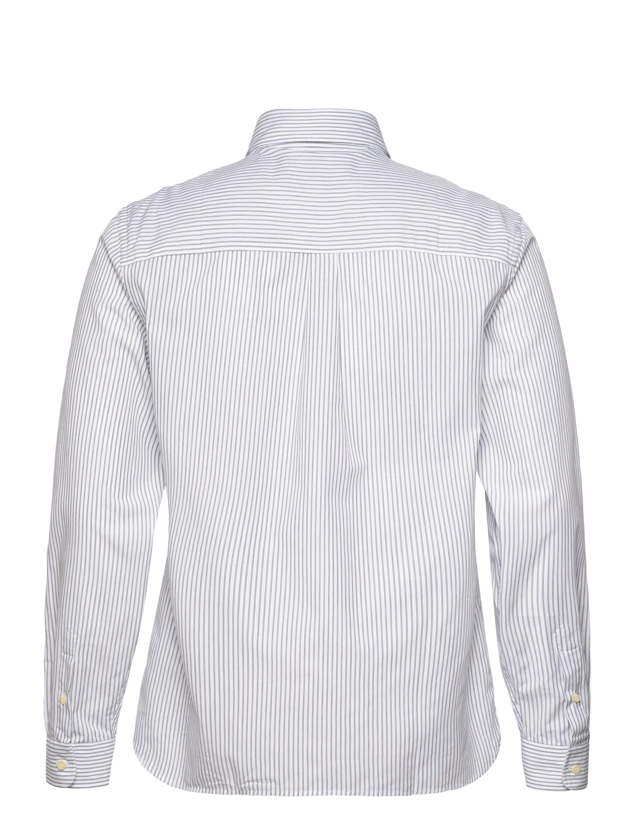 Lyle & Scott - Twin Stripe Shirt - casual skjorter - x187 white/ dark navy - 2