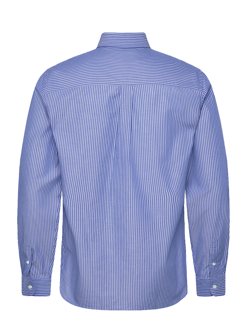 Lyle & Scott - Twin Stripe Shirt - gestreifte hemden - y154 lucid blue/ white - 2