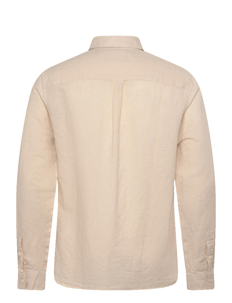 Lyle & Scott - Long Sleeve Linen Blend Shirt - lina krekli - cove - 2