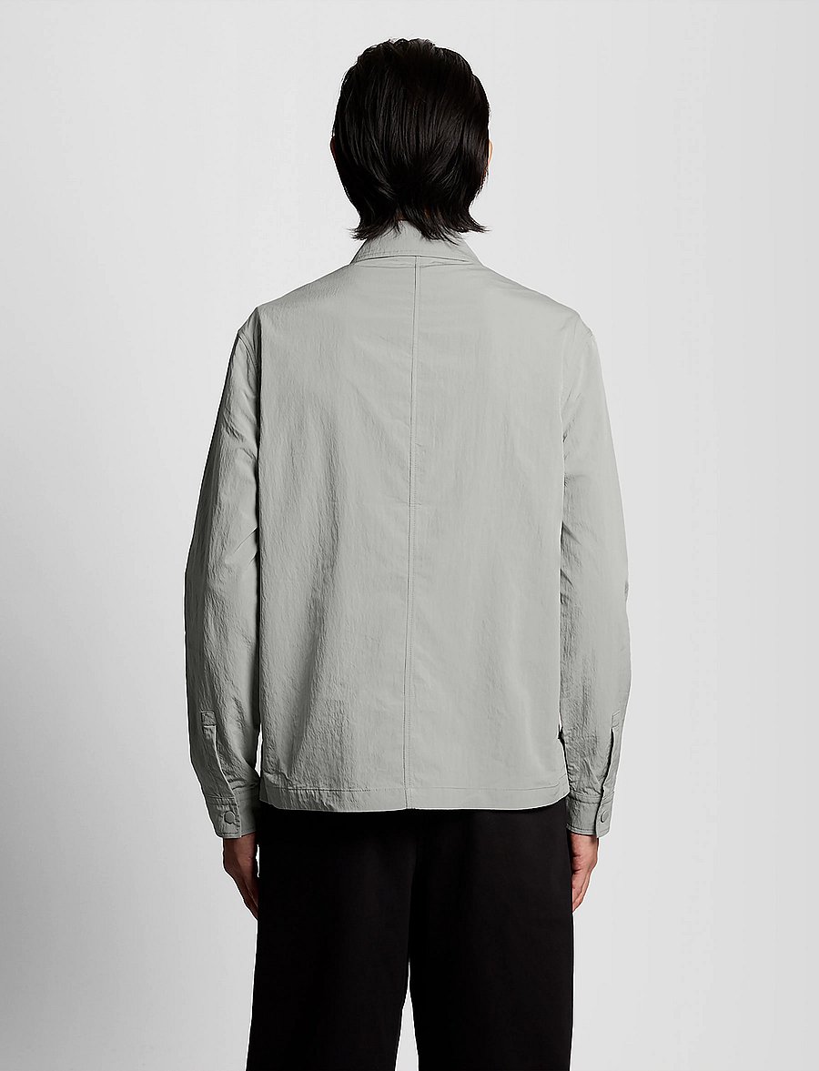 Lyle & Scott - Lightweight Ripstop Overshirt - höstjackor - w742 cold grey - 3