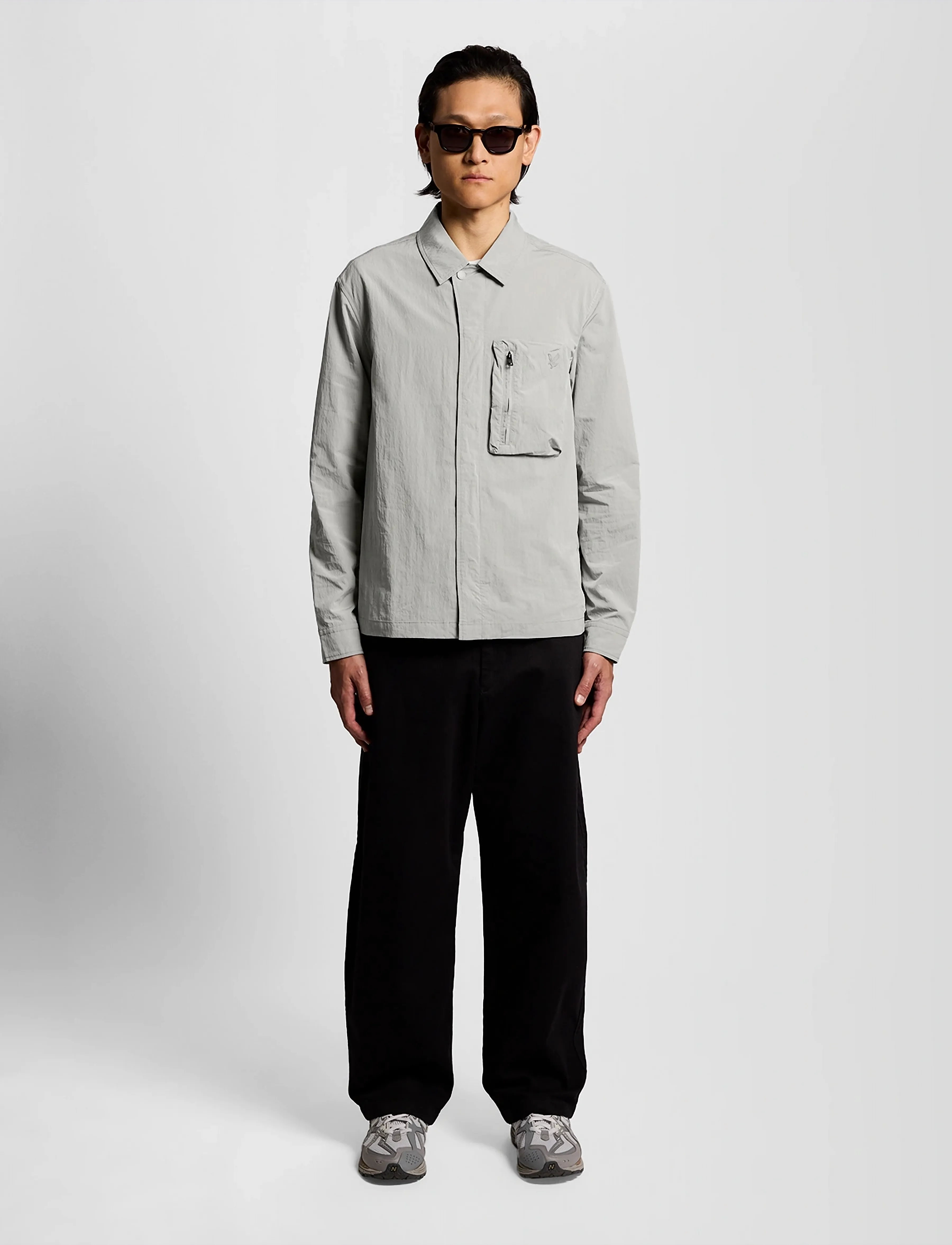 Lyle & Scott - Lightweight Ripstop Overshirt - frühlingsjacken - w742 cold grey - 5
