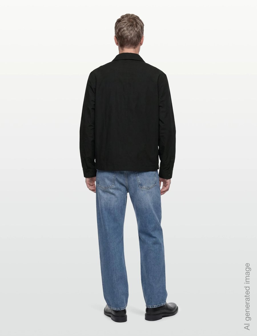 Lyle & Scott - Lightweight Ripstop Overshirt - höstjackor - z865 jet black - 4